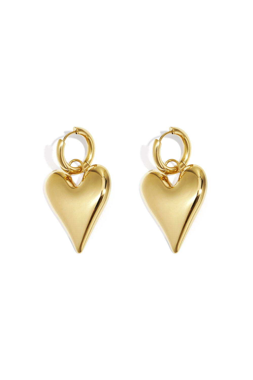 Boucles D'oreilles Pendantes Big Heart 