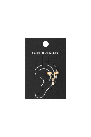 Boucles D'Oreilles Géométriques En Cuivre, Style Décontracté Et Quotidien h5 Image4