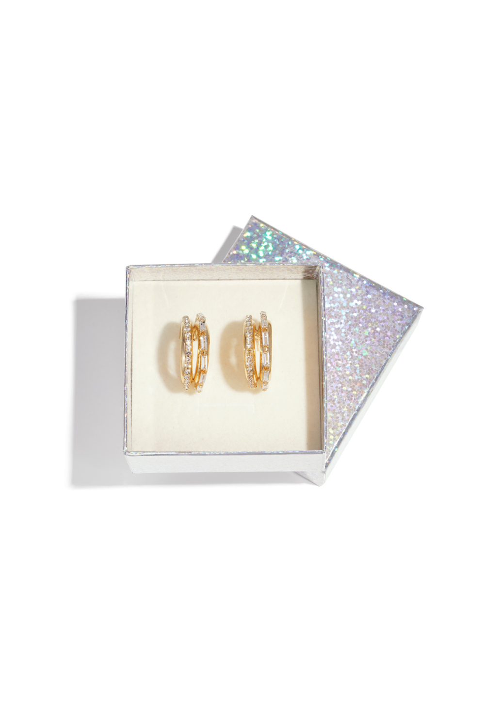 Boucles D'Oreilles Créoles En Fer, Élégantes, Luxueuses, De Noël, Pour Femmes Image2