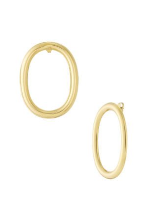 Boucles D'Oreilles Créoles Ovales h5