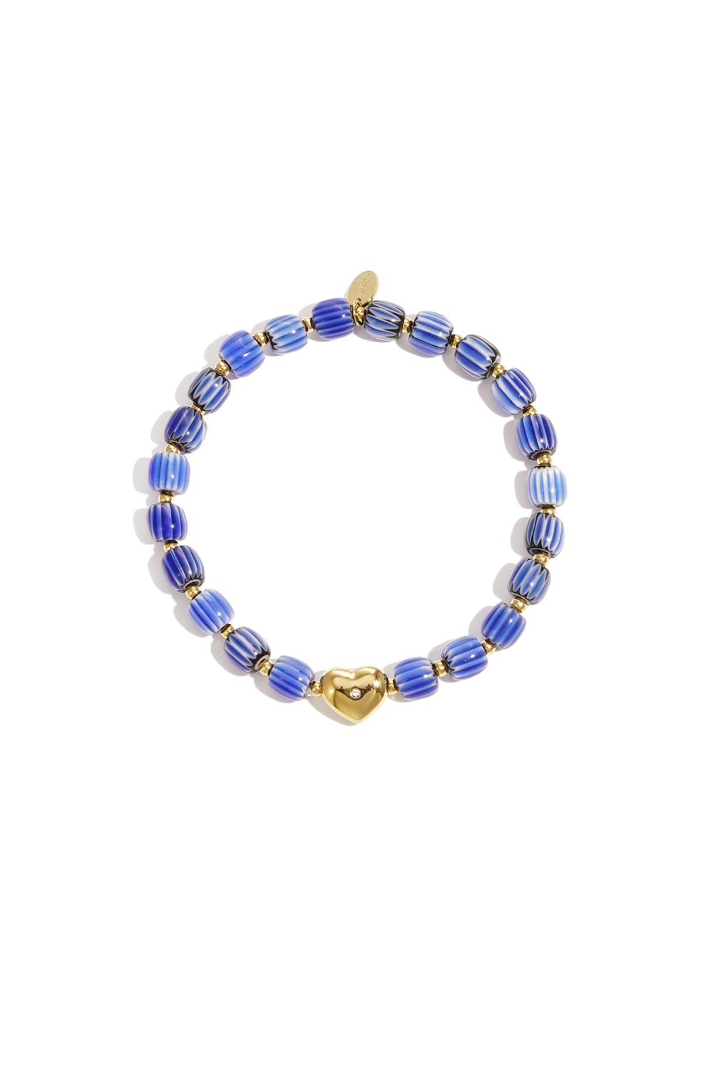 Bracelet De Perles Avec Un Centre En Forme De Cœur Image3