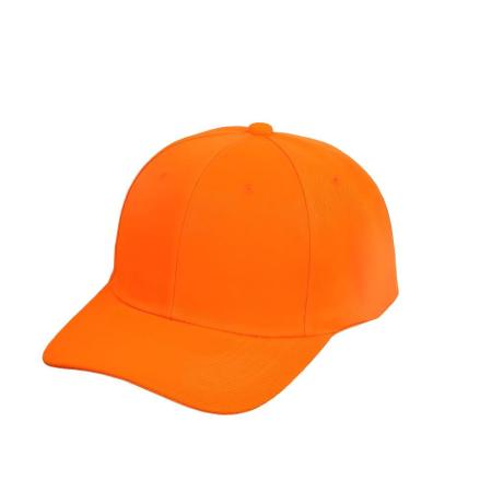 Chapeaux unisexes simples en tissu orange