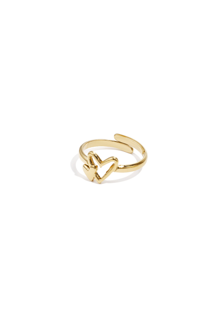 Bague avec des cœurs