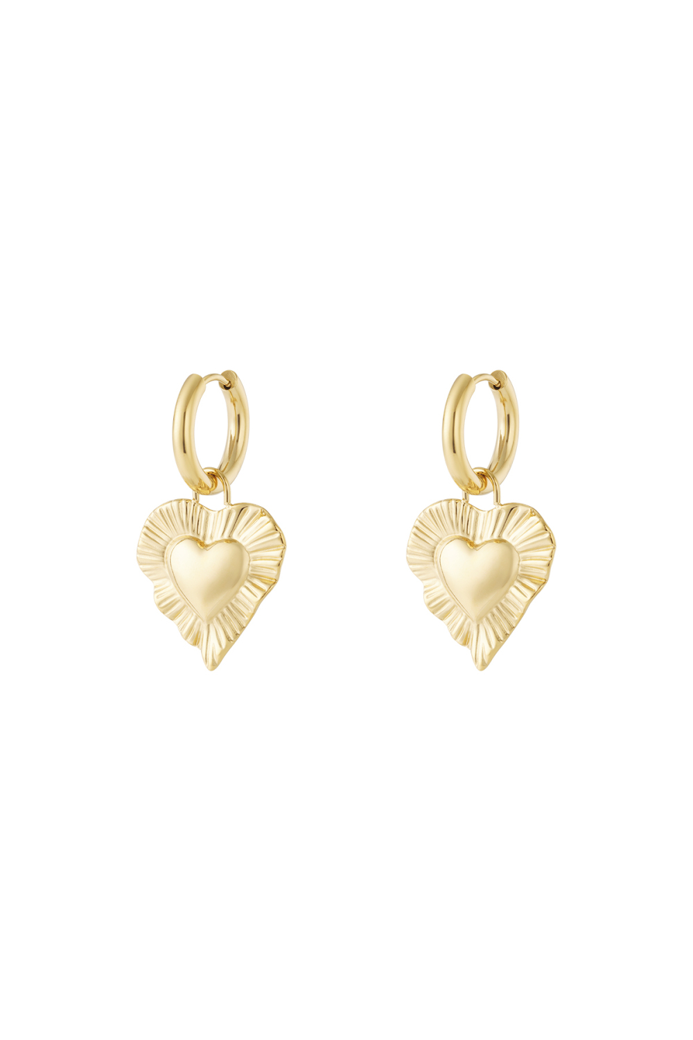 Boucles D'Oreilles Coeur Rayonnant 