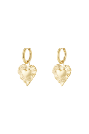 Boucles D'Oreilles Coeur Rayonnant h5 