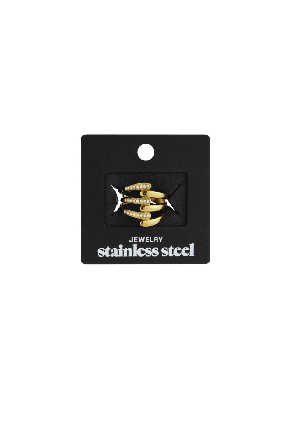 Bagues De Déclaration En Acier Inoxydable, Lignes Décontractées, Simples Et Quotidiennes, Bijoux Pour Femmes Image4