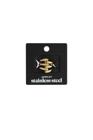 Bagues De Déclaration En Acier Inoxydable, Lignes Décontractées, Simples Et Quotidiennes, Bijoux Pour Femmes h5 Image4