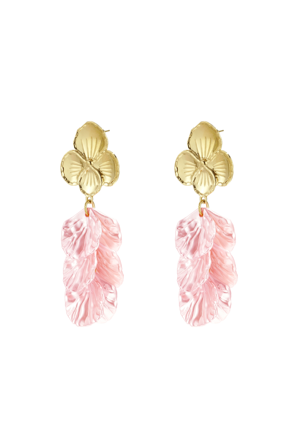 Boucles D'Oreilles En Forme De Fleur Avec Nacre 