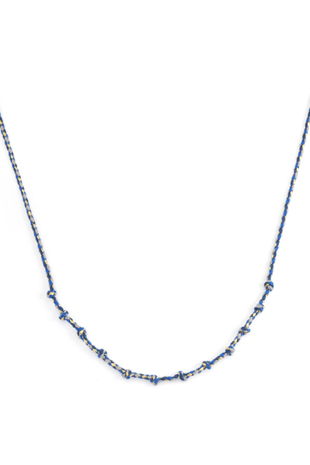Collier en coton à spirales à faire soi-même