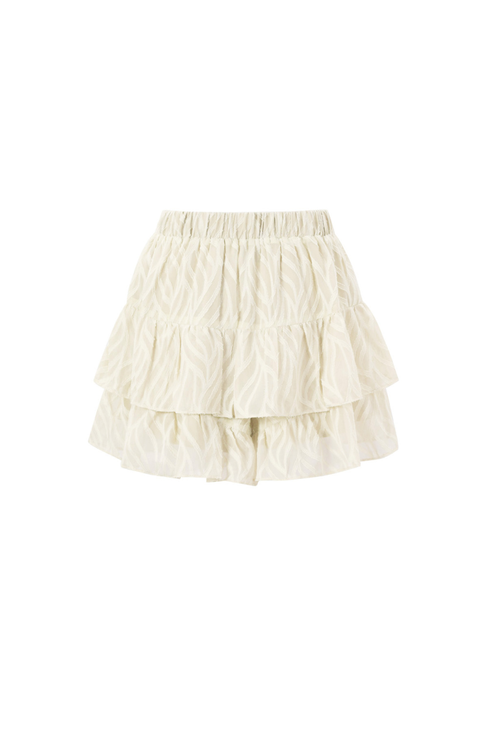 Tissu Polyester Fibre Femmes Pantskirts Élégant Couleur Unie Printemps/Été h5Image3