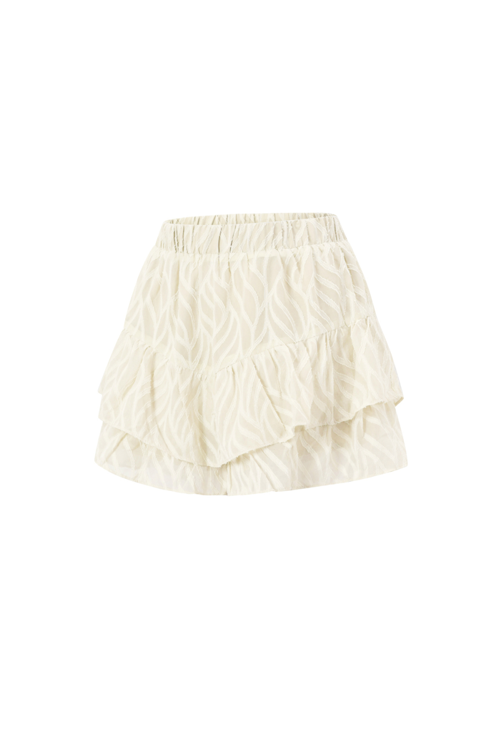 Tissu Polyester Fibre Femmes Pantskirts Élégant Couleur Unie Printemps/Été h5Image2