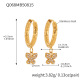 Boucles d'oreilles papillon dorées en zircon Image7