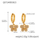 Boucles d'oreilles papillon dorées en zircon Image10