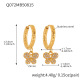 Boucles d'oreilles papillon dorées en zircon Image11