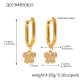 Boucles d'oreilles papillon dorées en zircon en forme de U Image12