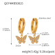 Boucles d'oreilles papillon dorées en zircon Image13
