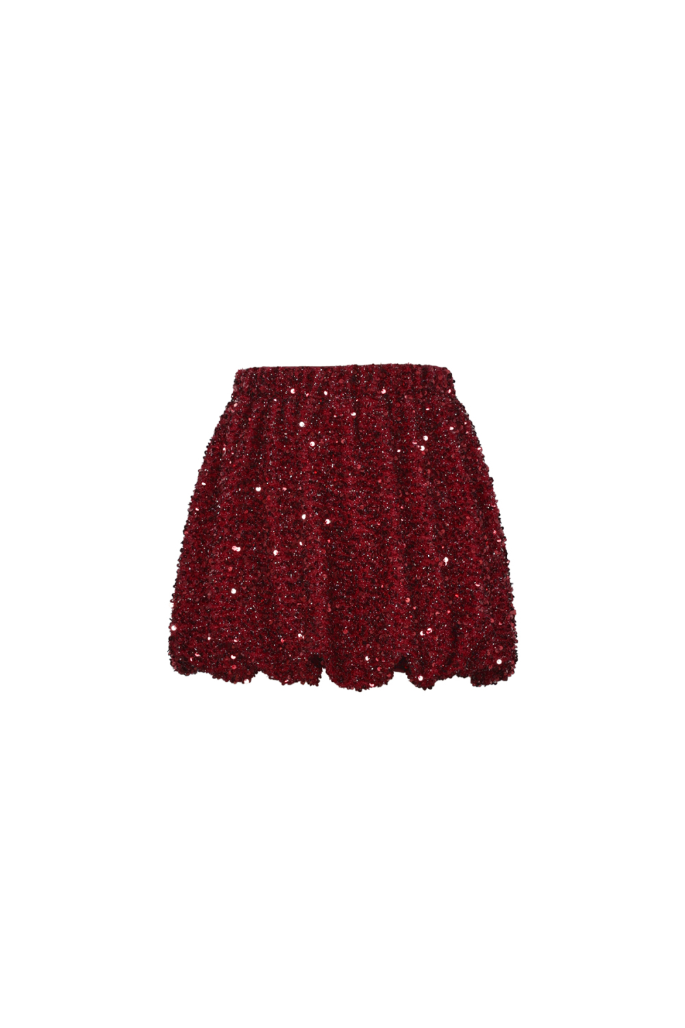 Jupe Courte Femme En Fibre De Polyester Tissée Élégante Paillettes Image2