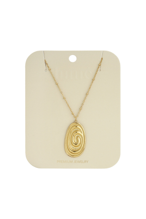 Colliers Longs En Acier Inoxydable De Forme Irrégulière, Série Décontractée, Simple Et Quotidienne, Bijoux Pour Femmes h5 Image5