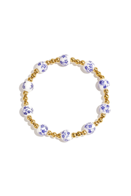 Bracelets en acier inoxydable à perles, collection décontractée et simple pour femmes