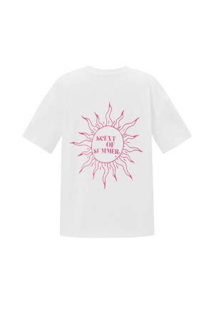 Coton T-Shirt Femme Casual Lettres h5 Image3