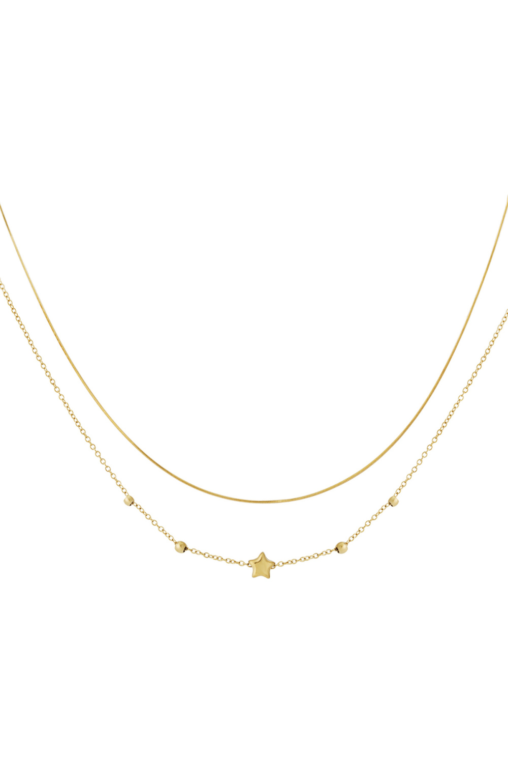 Collier Étoile Double Couche 