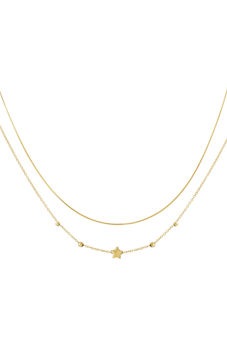 Collier étoile double couche