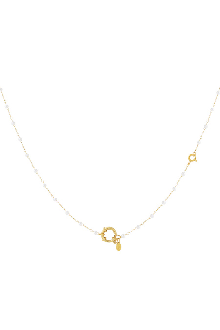 Collier Avec Cadenas Et Perles