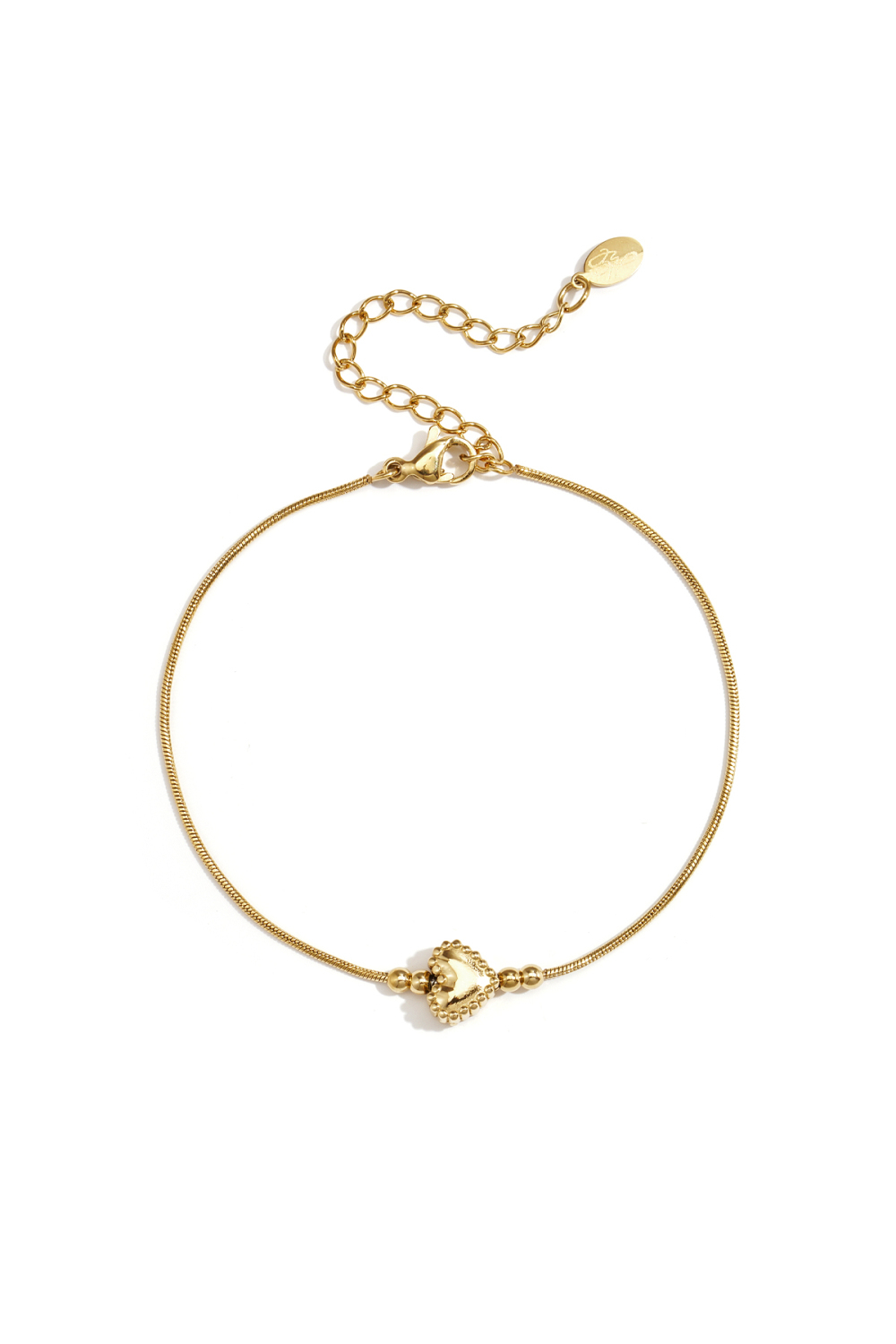 Bracelet Minimaliste Avec Cœur Décoré 
