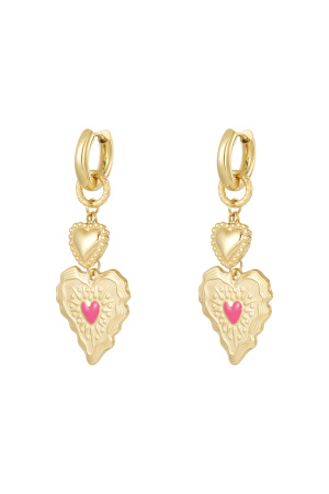 Boucles D'Oreilles Pendantes En Acier Inoxydable, Style Cœur, Décontractées, Simples Et Quotidiennes, Bijoux Pour Femmes h5 