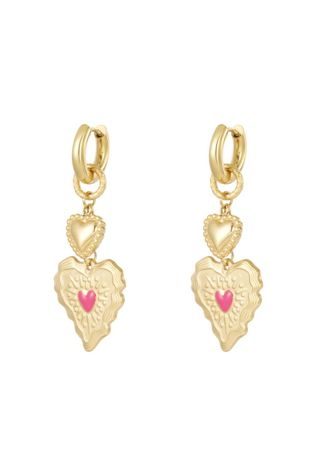 Boucles d'oreilles pendantes en acier inoxydable, style cœur, décontractées, simples et quotidiennes, bijoux pour femmes