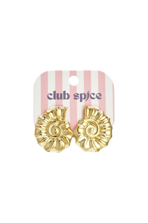 Boucles D'Oreilles Pendantes En Forme De Coquillage Spirale h5 Image5