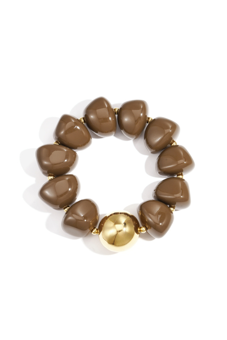 Bracelets en perles acryliques, série rétro classique quotidienne, bijoux pour femmes