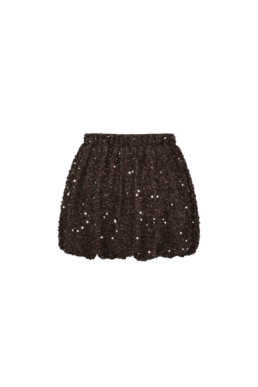 Jupe Courte Femme En Fibre De Polyester Tissée Élégante Paillettes h5Image3