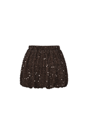 Jupe Courte Femme En Fibre De Polyester Tissée Élégante Paillettes h5 Image3