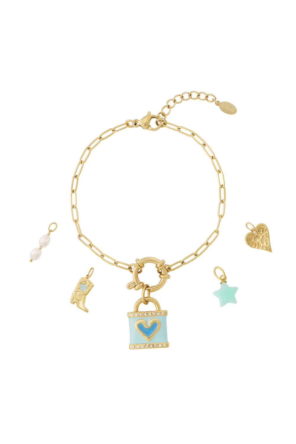 Bracelet D'Amour Bleu Diy 