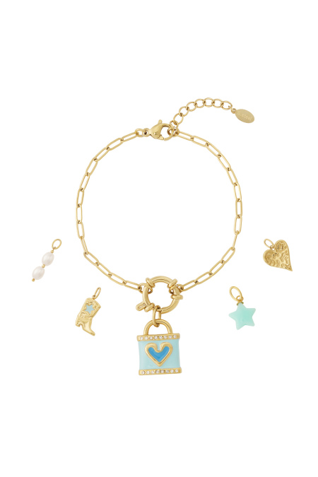 Bracelet d'amour bleu DIY