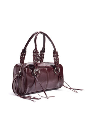 Sacs À Bandoulière À Pompon Rétro En Pu, Accessoires Quotidiens h5 Image4