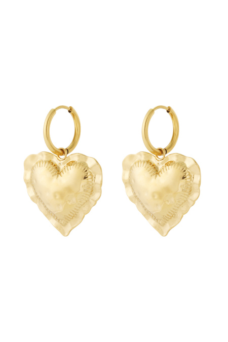 Boucles d'oreilles pendantes en forme de cœur Embrace