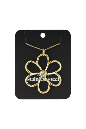 Colliers Longs En Acier Inoxydable, Série De Fleurs Décontractées Et Simples Pour Femmes h5 Image5