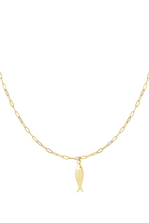 Collier Avec Breloque Poisson h5 