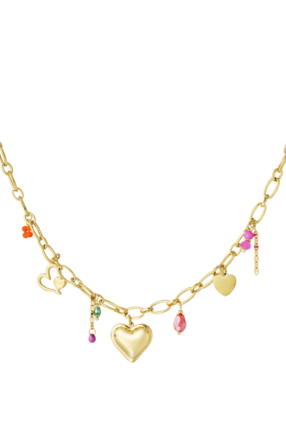 Collier À Breloques Love Coloré 