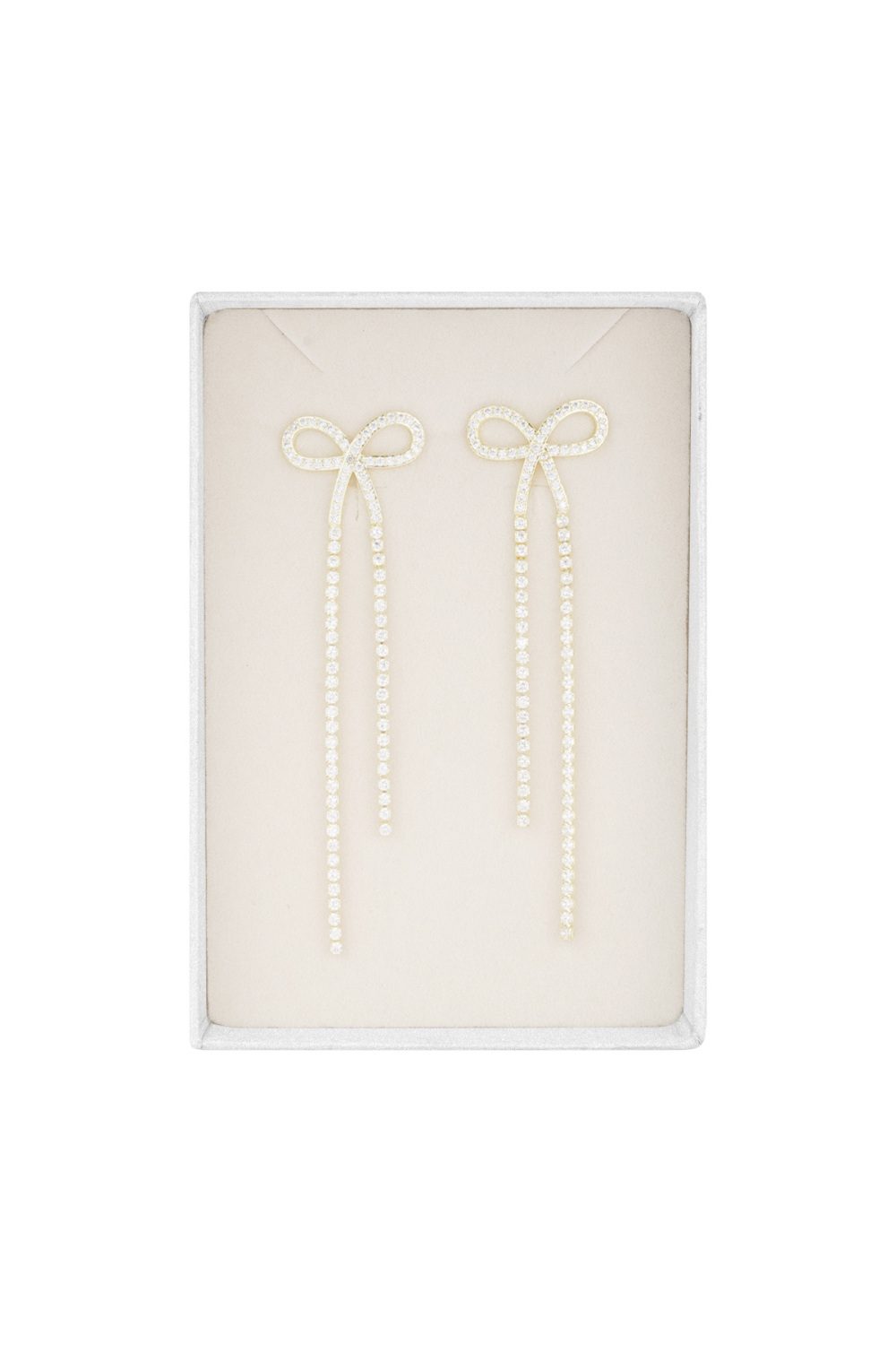 Boucles D'oreilles Ruban Éblouissantes 