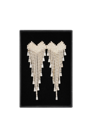 Boucles D'oreilles Coeur Scintillantes Audacieuses h5 