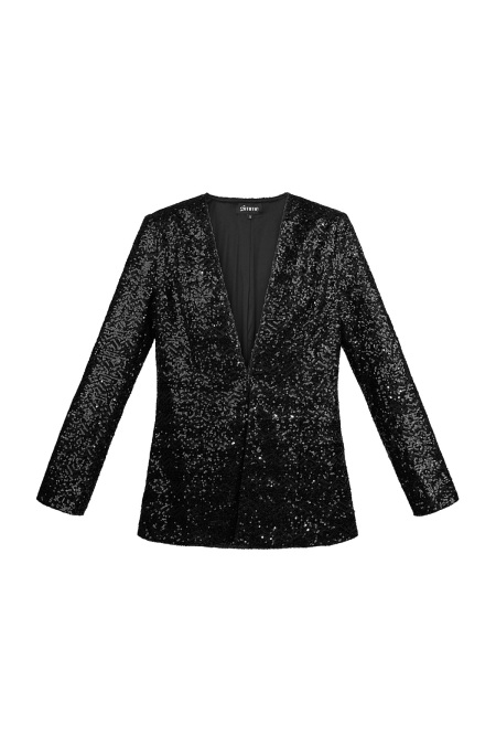 Ensemble de Costume Femme Polyester Blazer Paillettes Tenue de Soirée Formelle 2