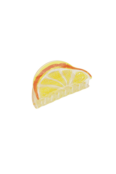 Pince à cheveux Citron avec une touche d'orange