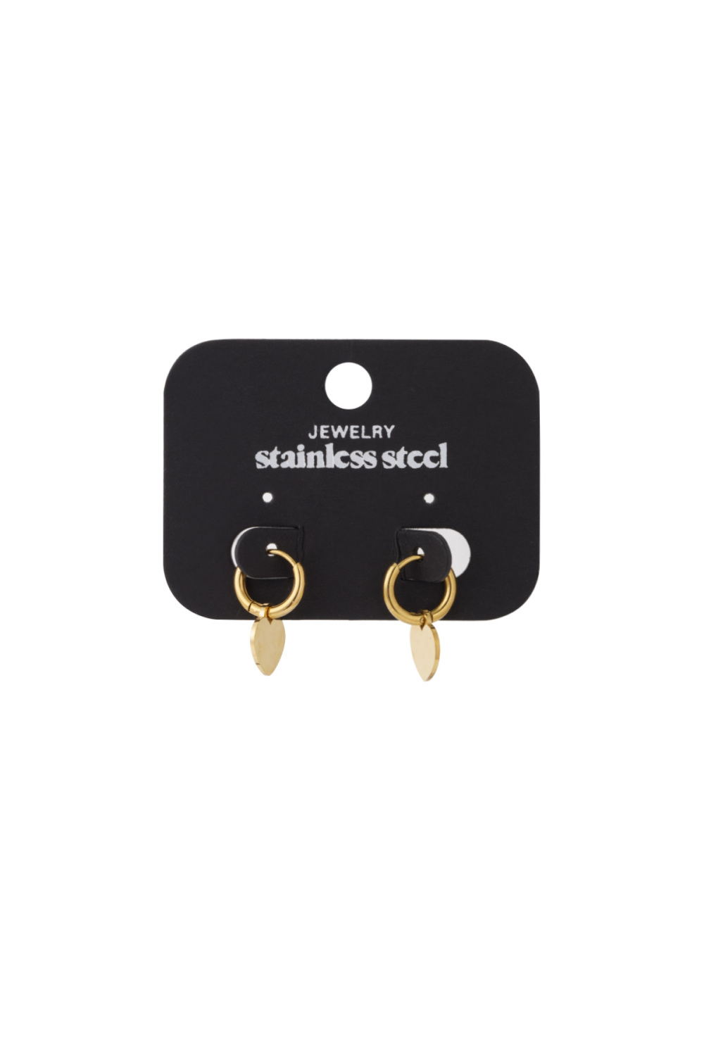 Boucles D'Oreilles Simples En Forme De Cœur Image3