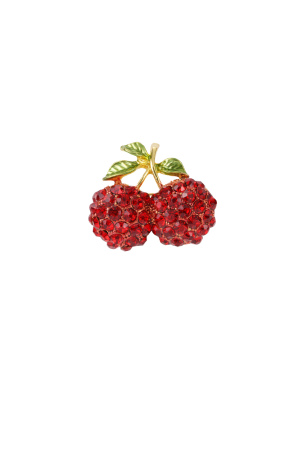 Broche Cerise En Strass h5 