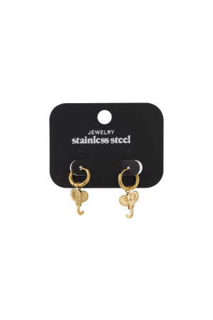 Boucles D'Oreilles Éléphant h5 Image3