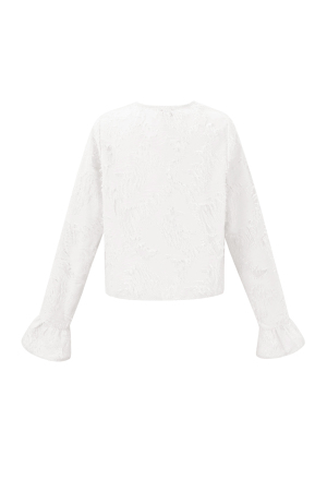Tissu Polyester Fibre Femmes Hauts Manches Longues Élégant Couleur Unie Printemps/Été h5 Image3