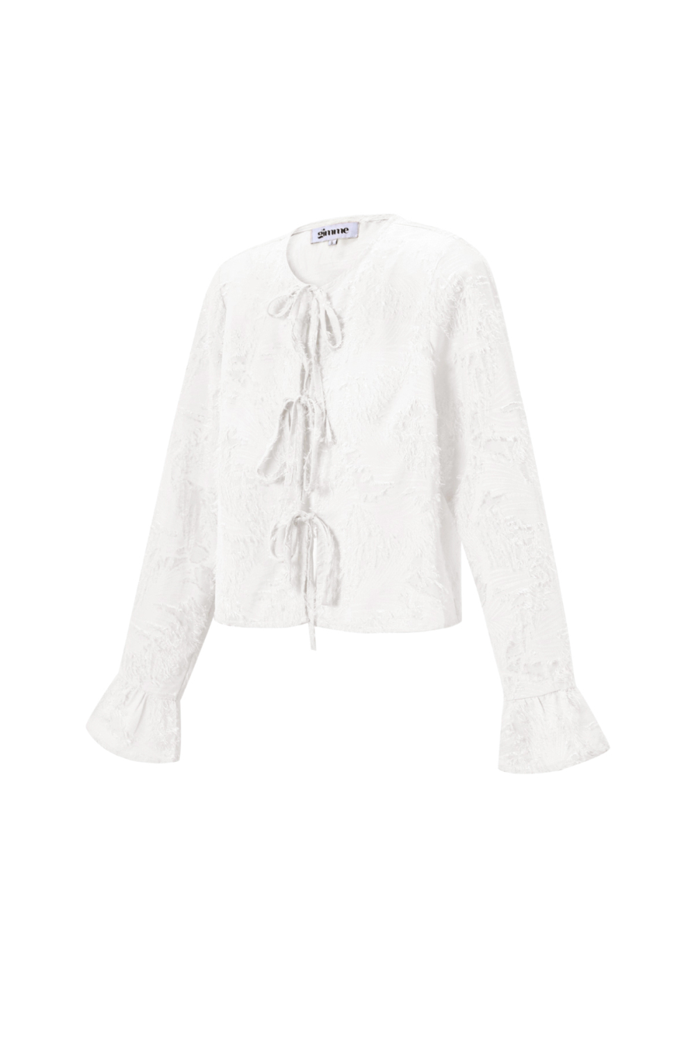 Tissu Polyester Fibre Femmes Hauts Manches Longues Élégant Couleur Unie Printemps/Été Image2